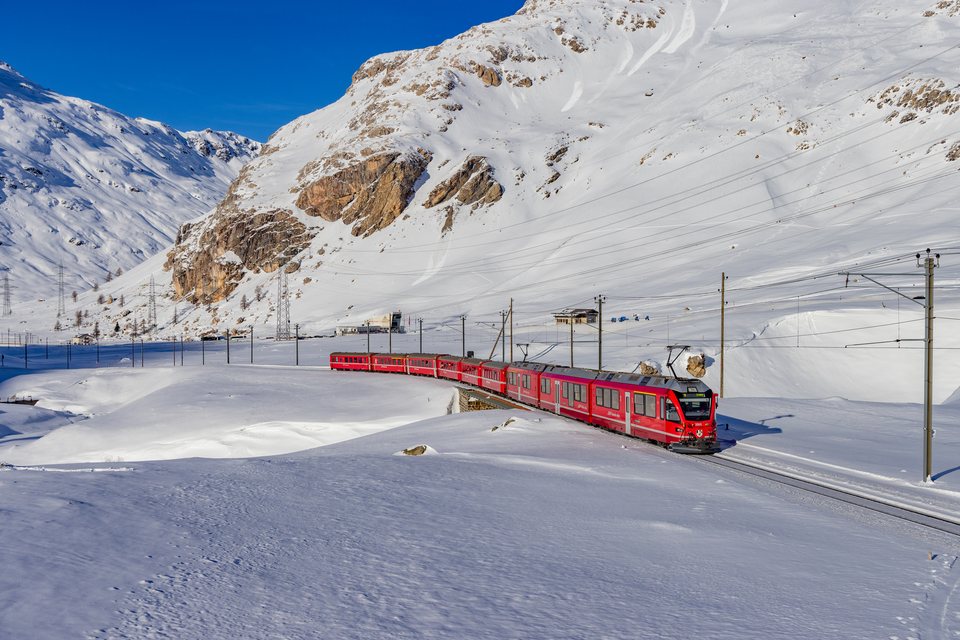 RhB: ABe 8/12 3505 / CH-Bernina Lagalb