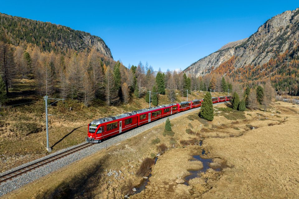 RhB ABe 8/12 3511 - Morteratsch GR, CH