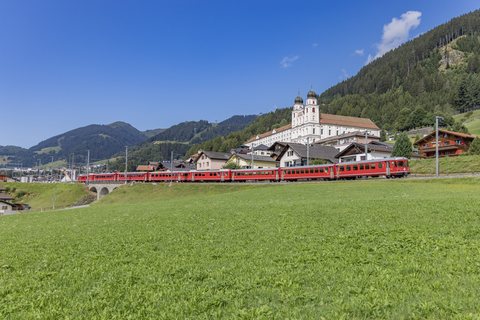 Be 4/4 514 (RhB): Be 4/4 515 + 514 / CH-Disentis