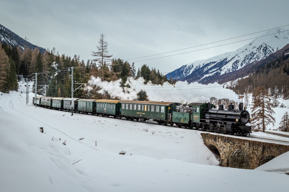 RhB G4/5 108 "Engadina" / Zernez (GR/CH)