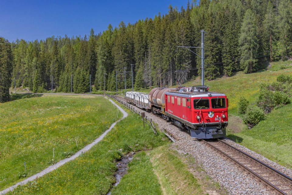 Ge 4/4 I 605 (RhB): Ge 4/4 605 / CH-Davos