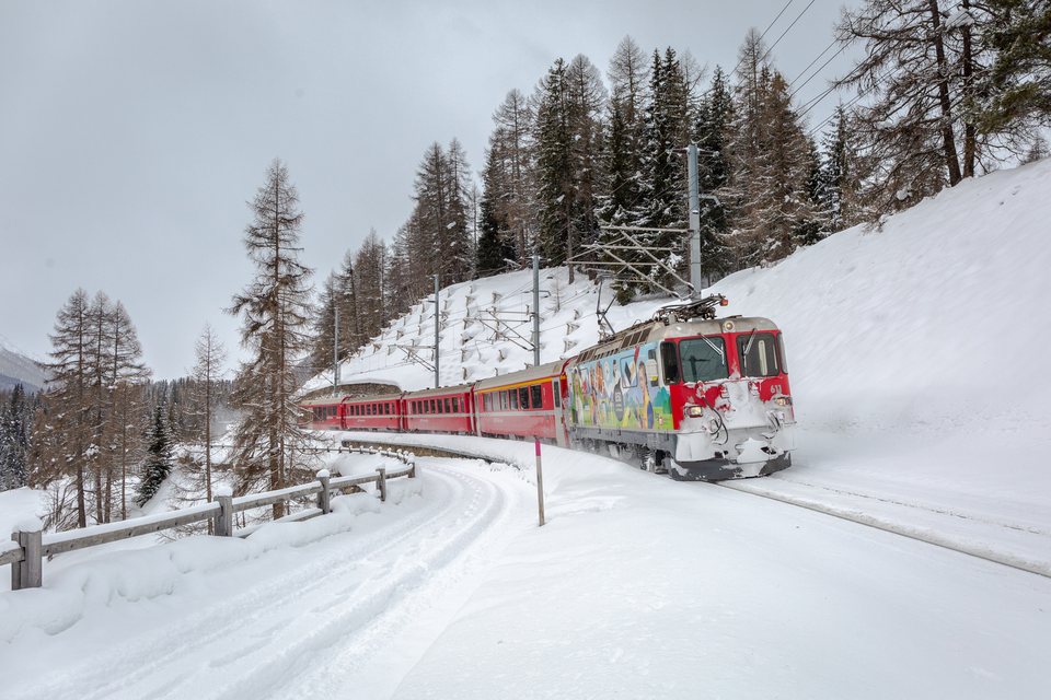 RhB Ge 4/4 II 611 / Cinuos chel Brail (GR/CH)