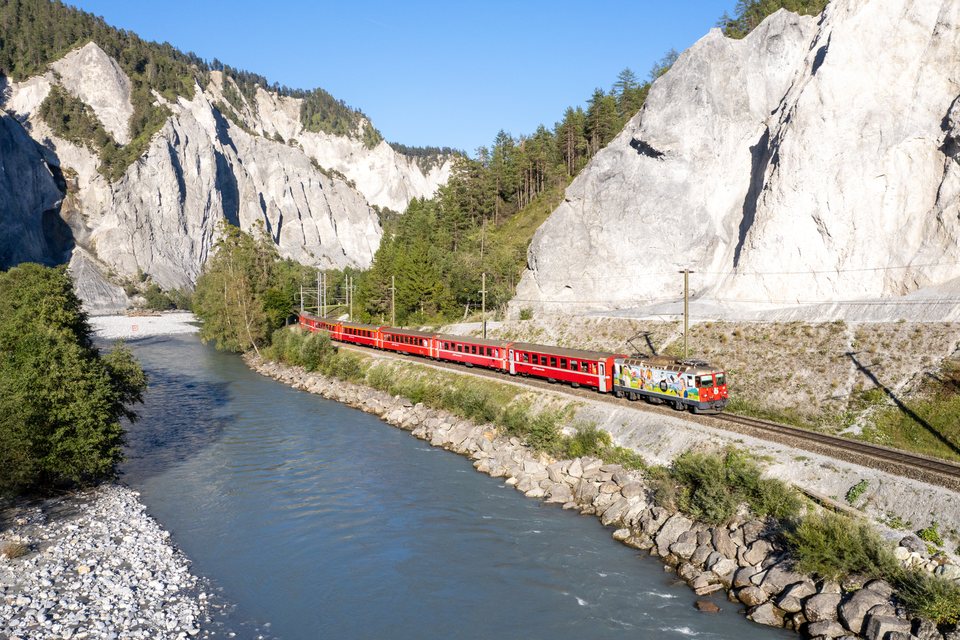 RhB Ge 4/4 II 611 (Versam, GR/CH)