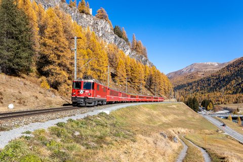 RhB Ge 4/4 II 613 (Madulain, GR)