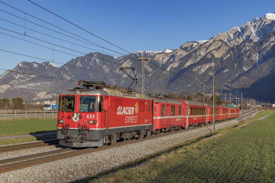 Ge 4/4 II 623 (RhB): Ge 4/4 623 / CH-Felsberg