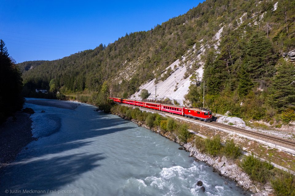 RhB Ge 4/4 II 624 (Trin, GR/CH)