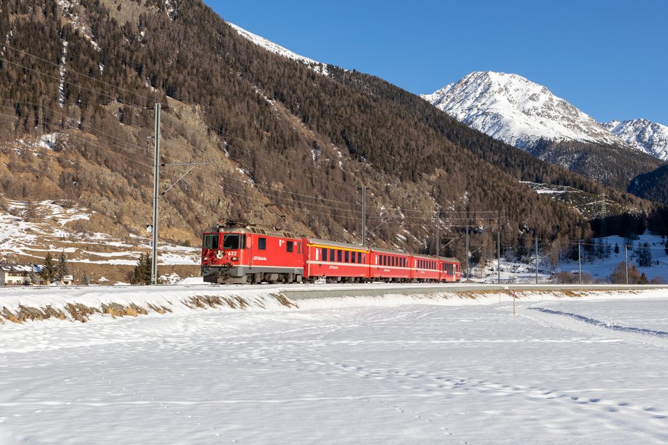 RhB Ge 4/4 II 632 (Zernez, GR/CH)