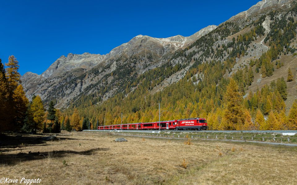 RhB Ge 4/4 III 643 + AGZ -- IR38 1133 CH - SMOR
