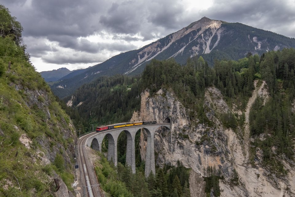 RhB Ge 6/6 II 705 / Landwasser Viadukt (GR/CH)