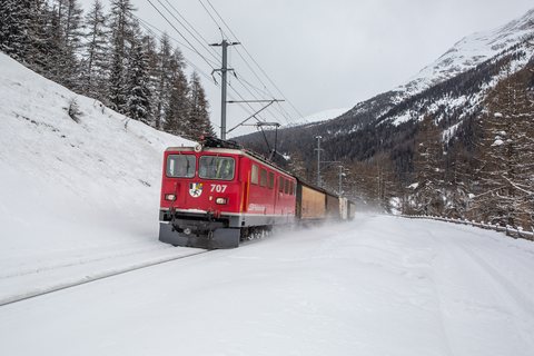 RhB Ge 6/6 II 707 / Cinuos chel Brail (GR/CH)