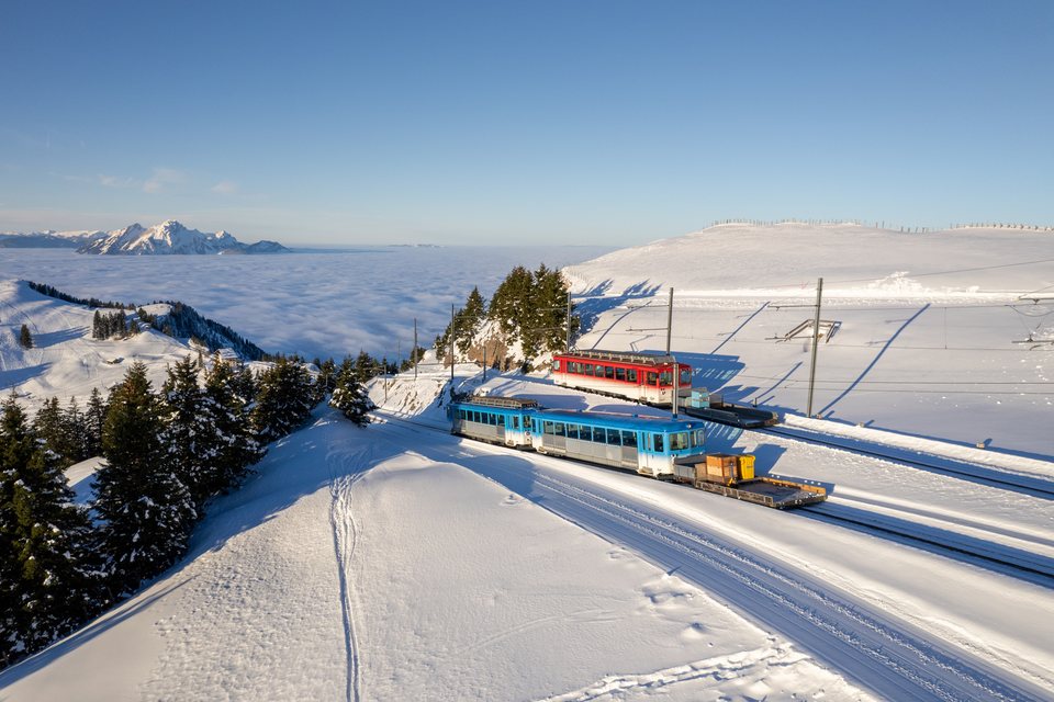 Rigibahn BDhe 2/4 und BDHe 4/4 (Rigi Kulm, SZ/CH)