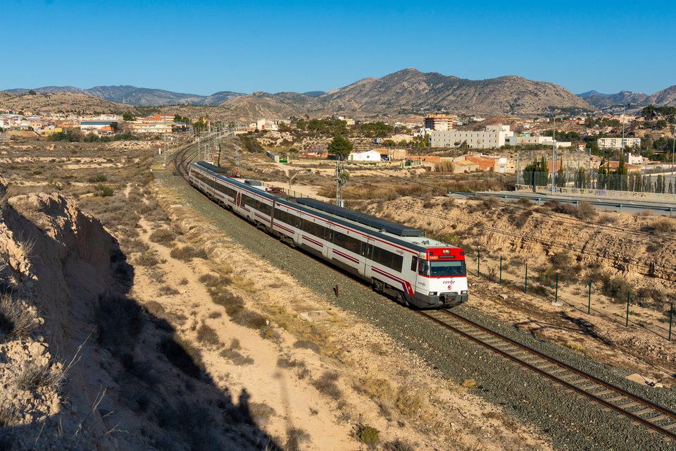 S 447 040: Renfe 447.040M at Elda, Valencia, Spain