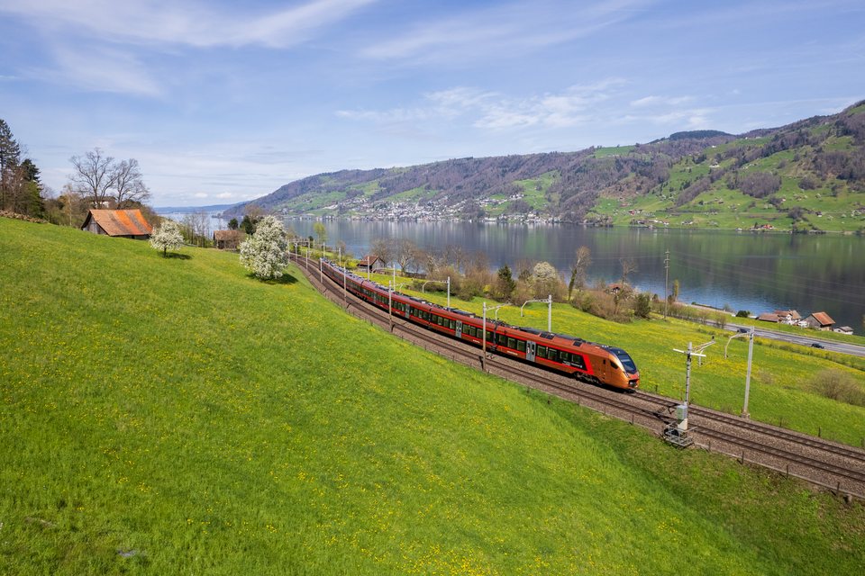 SB RABe 526 001 at Arth, SZ, CH
