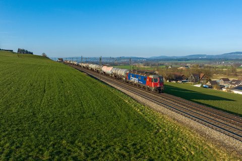 SBB Cargo Re 6/6 061 at Sins, AG, CH