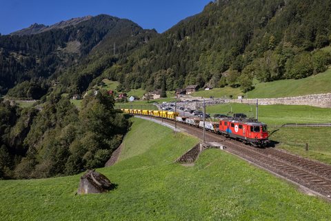 Re 420 (Re 4/4 II) 294 (SBB Cargo (SBBC)): SBB Cargo Re 420 294 (Intschi, UR/CH)