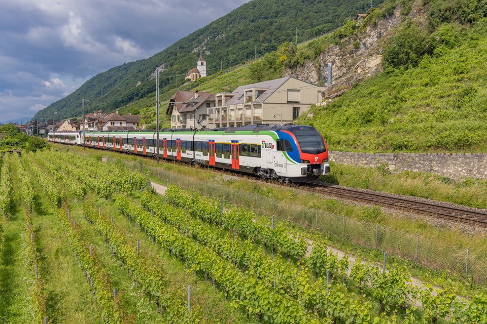 SBB (Personenverkehr): RABe 524 306 + RABe 523 505 / CH-Ligerz