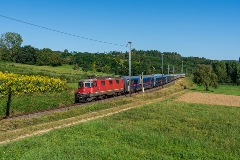 Re 420 (Re 4/4 II) 11195 (SBB (Personenverkehr)): SBB Re 4/4" 11195 at Lottstetten, BW, DE