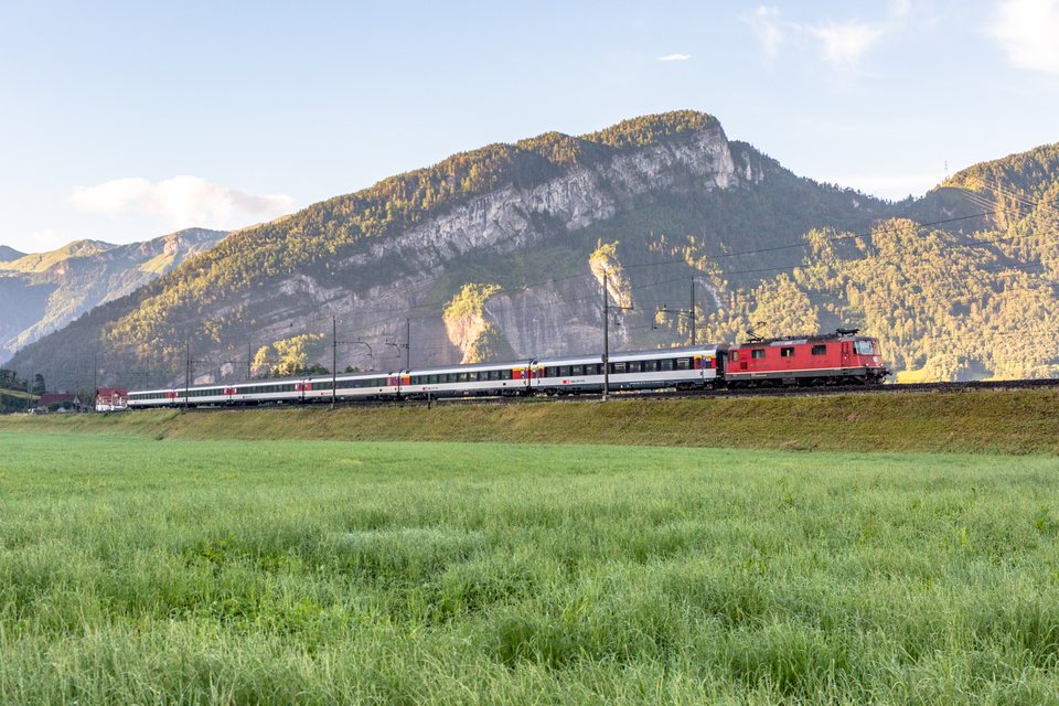 Re 420 (Re 4/4 II) 11200 (SBB (Personenverkehr)): SBB Re 4/4 II 11200 / Steinen (SZ/CH)