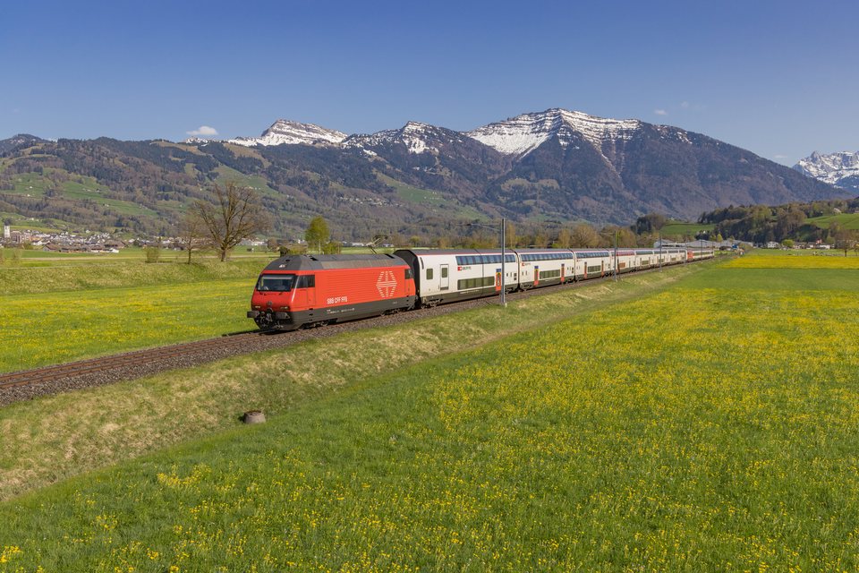 SBB (Personenverkehr): Re 460 051 + 096 / CH-Kaltbrunn