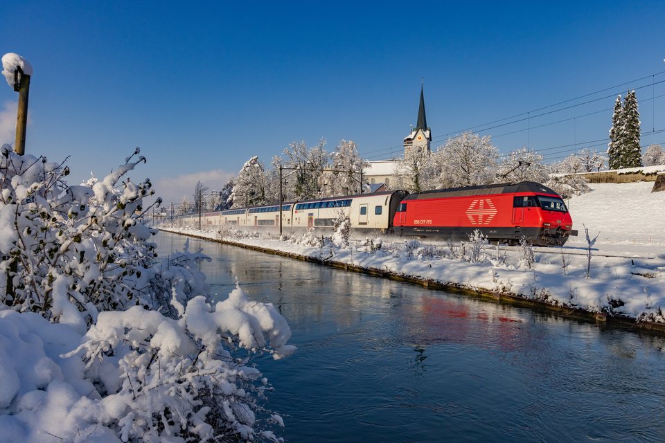 SBB (Personenverkehr): Re 460 055 + 092 / CH-Bürglen