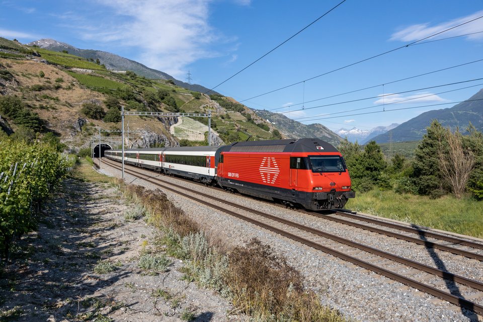 Re 460 460 (SBB (Personenverkehr)): SBB Re 460 (Salgesch, VS/CH)
