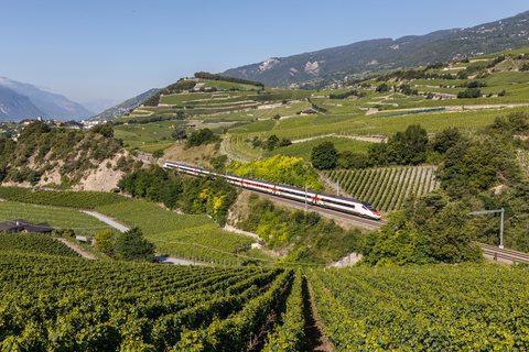 SBB (Personenverkehr): SBB ETR 610 / Salgesch (VS/CH)