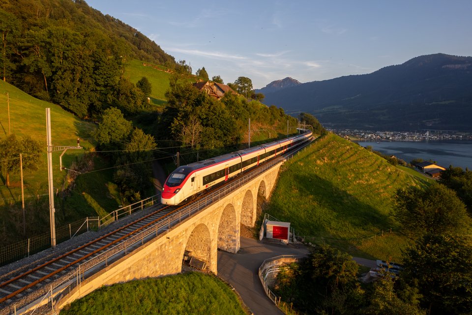 SBB (Personenverkehr): SBB RABe 501 005 (Arth, SZ/CH)