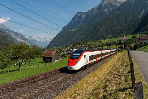 SBB (Personenverkehr): SBB RABe 501 018 at Silenen, UR, CH