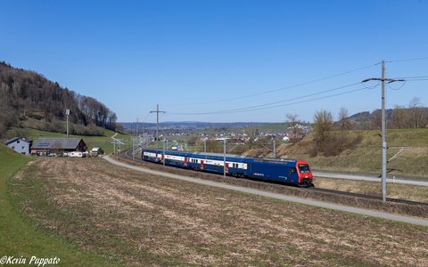 SBB (Personenverkehr): SBB Re 450 036 DPZ -- S9