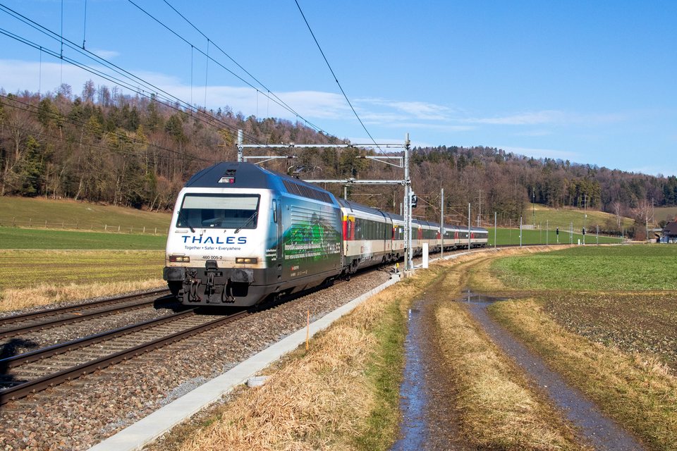 SBB (Personenverkehr): SBB Re 460 005-2 (Schottikon, ZH/CH)