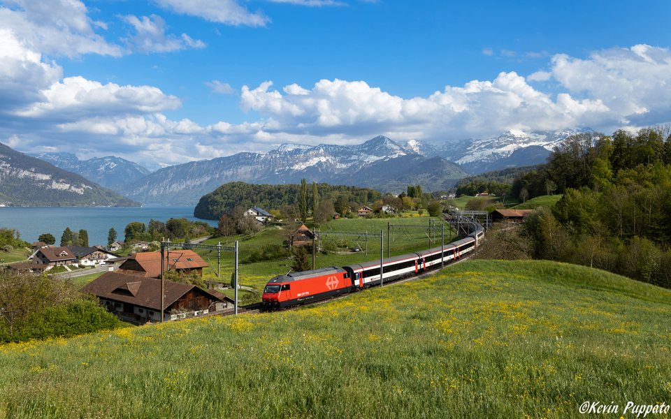 SBB (Personenverkehr): SBB Re 460 023 + IC8 BR - RH
