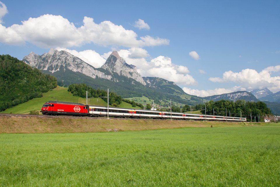 SBB (Personenverkehr): SBB Re 460 - Steinen SZ/CH