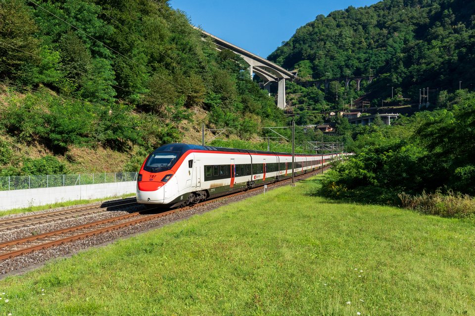 SBB RABe 501 008 at Giornico, TI, CH