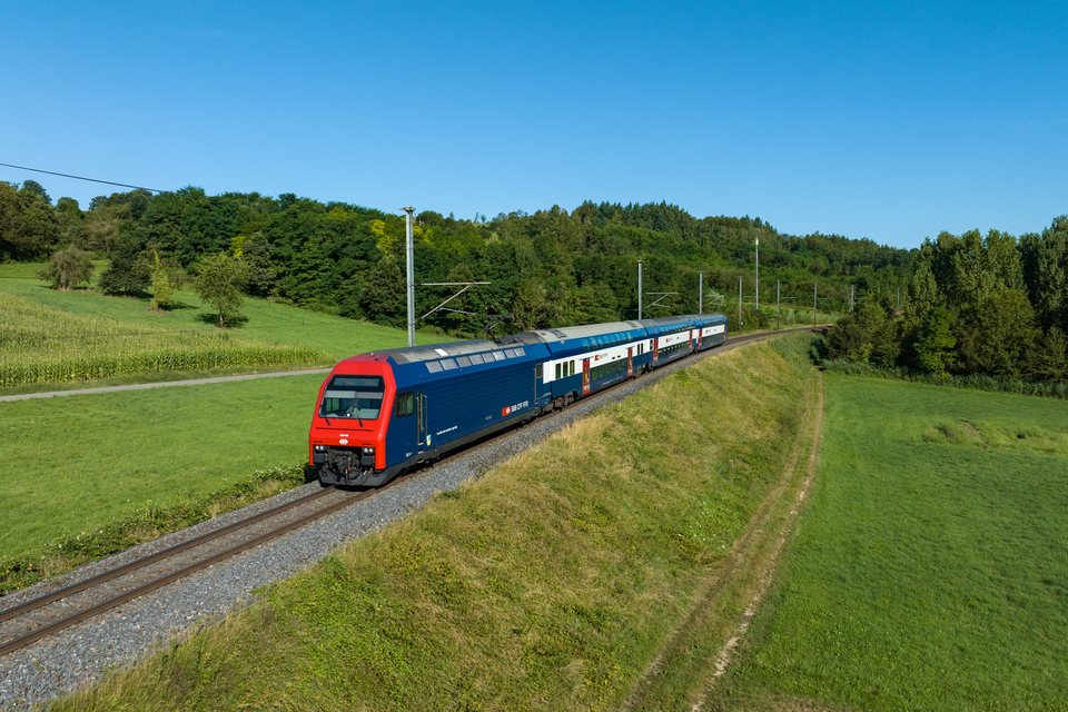 SBB Re 450 040 at Lottstetten, BW, DE