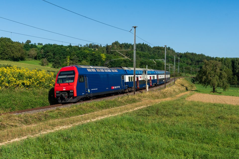 SBB Re 450 040 at Lottstetten, BW, DE