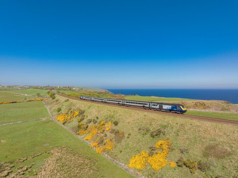 Class 43 012 (Scotrail): Class 43 146 + 012 / UK-Muchalls
