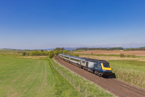 Class 43 149 (Scotrail): Class 43 028 + 149 / UK-Auchterarder