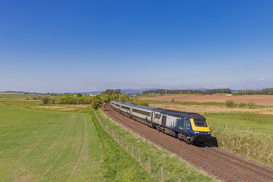 Class 43 149 (Scotrail): Class 43 028 + 149 / UK-Auchterarder