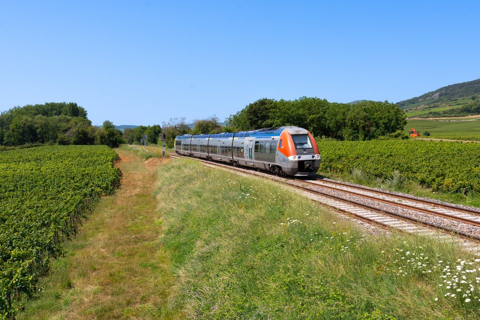 SNCF 81755 at Santenay, France