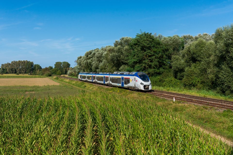 SNCF 84587 at Beinheim, France