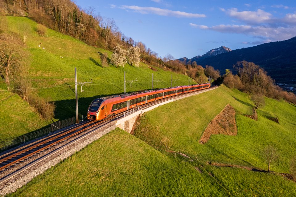 SOB RABe 526 021 at Arth, SZ, CH