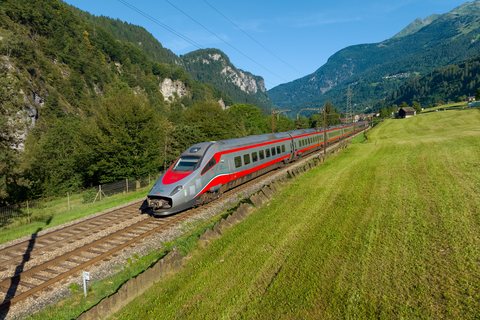Trenitalia ETR 610 012 at Faido, TI, CH
