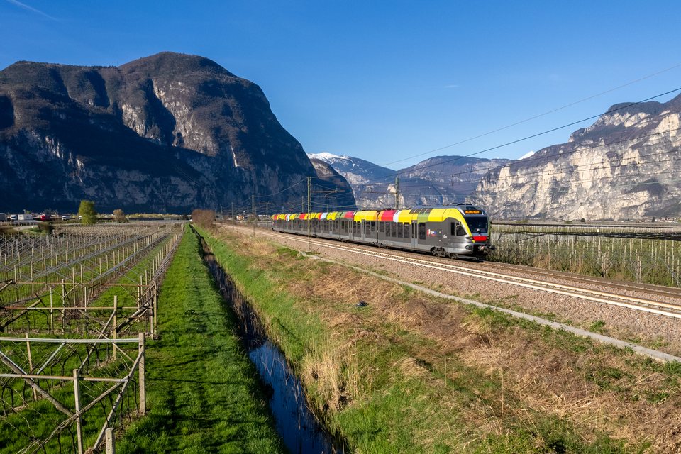 Trenitalia: FS ETR 170 114 at Salorno / Salurn, Autonomous Province of Bolzano – South Tyrol Italy