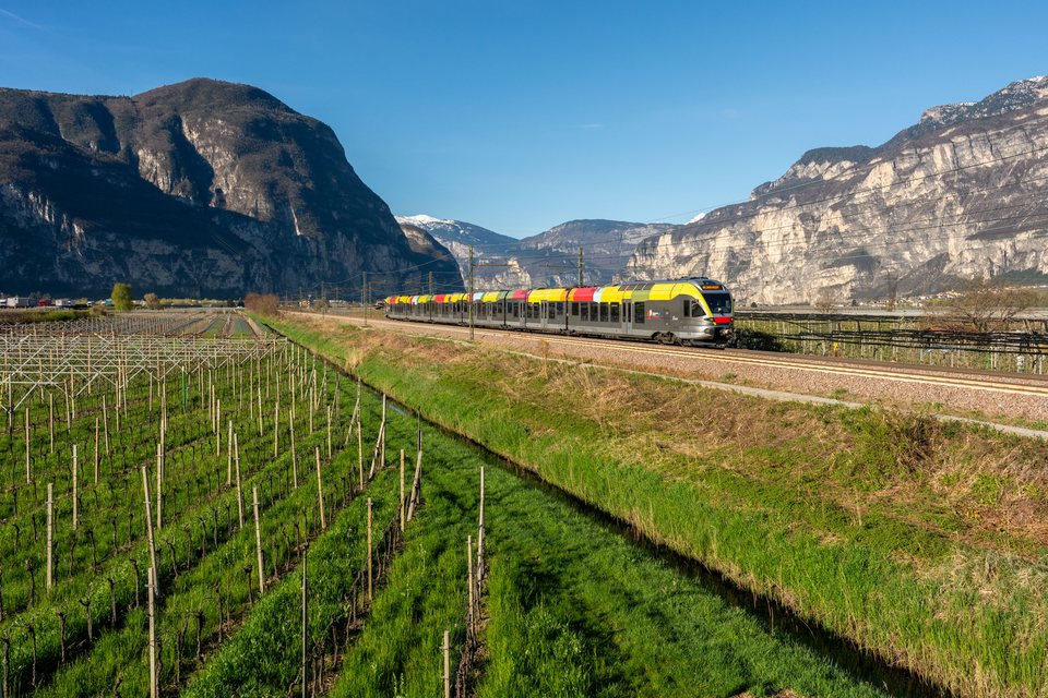 Trenitalia: FS ETR 170 114 at Salorno / Salurn, Autonomous Province of Bolzano – South Tyrol Italy