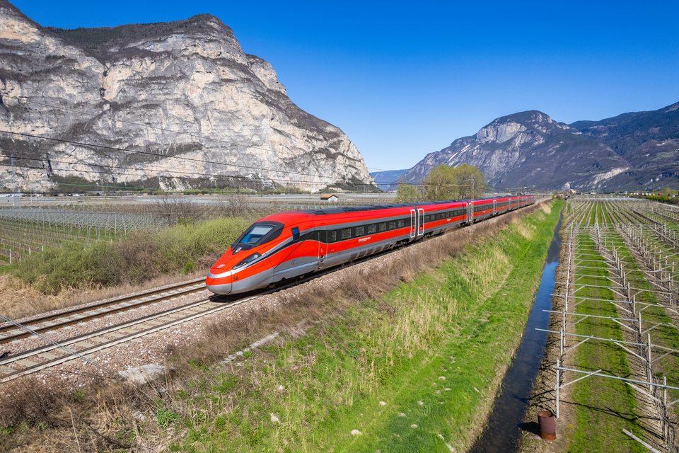Trenitalia: FS ETR 400 056 at Salorno / Salurn, Autonomous Province of Bolzano – South Tyrol Italy