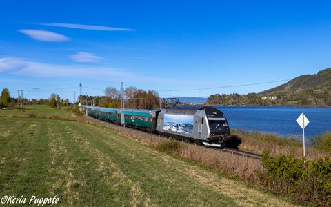 Vy El 18 2254 + Rt F4 602 Bergen - Oslo S